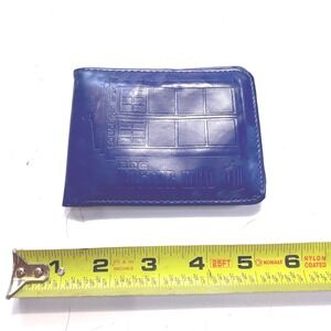 BBC Doctor Who TARDIS Blue Embossed Bifold Wallet Card Holder Sci-Fi Accessory